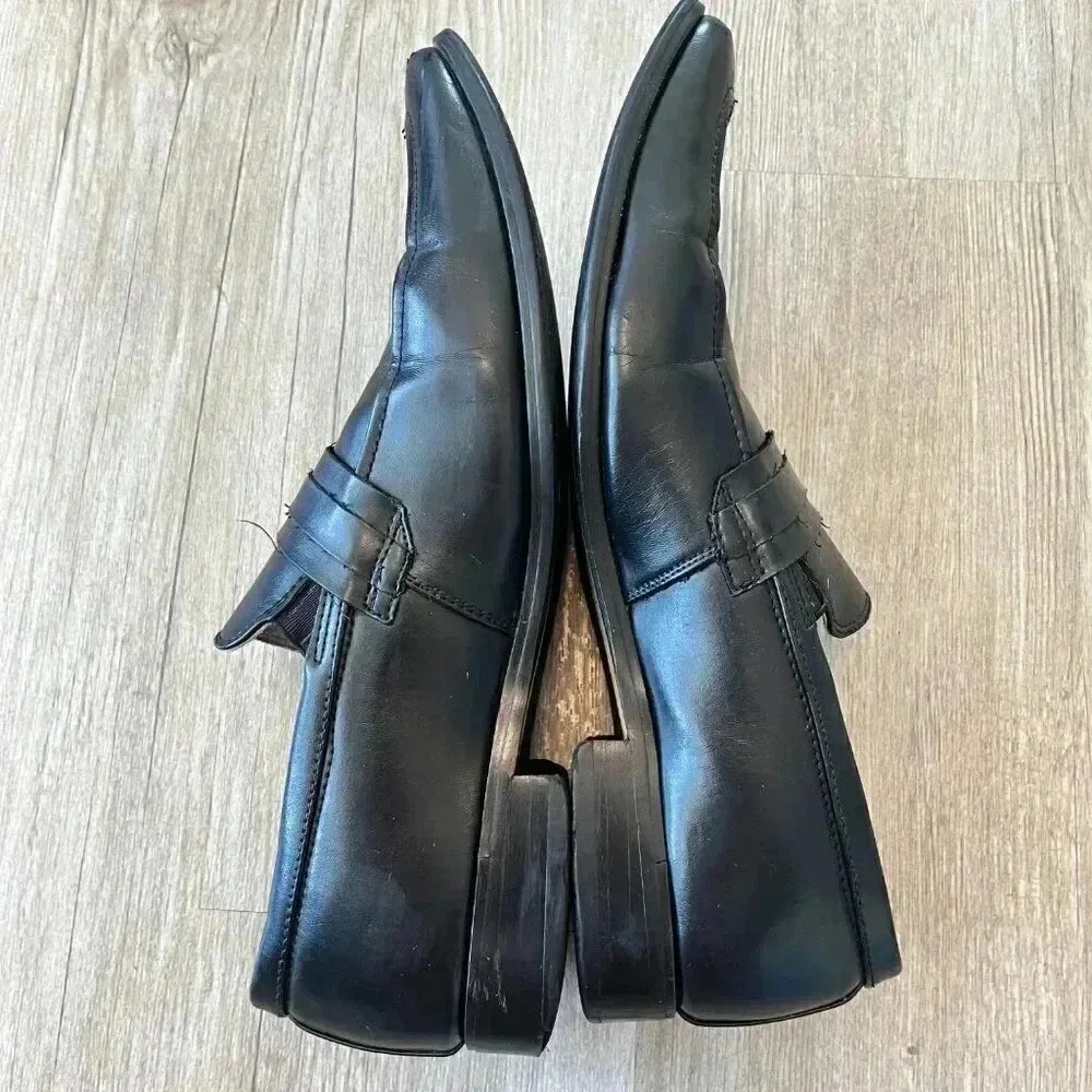 Mens Adolfo Black Johnston Loafers - 10
